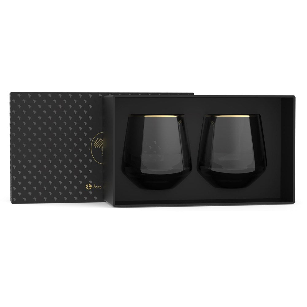 Andy Cartwright Afrique Dusk Whiskey Glass Set Mirelle Leather and Lifestyle