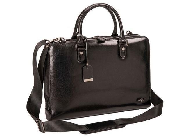 Fastlane Slim Genuine Leather Laptop Bag - Black - Mirelle Leather and Lifestyle