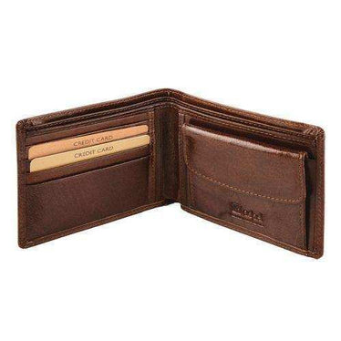 Genuine Leather Mens Wallet with Coin Holder | MIRELLE