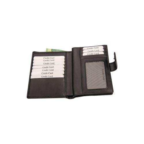 Genuine Leather Passport Cover with Tab - Black - Mirelle Leather and Lifestyle