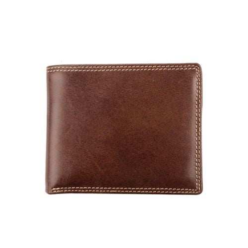 Genuine Leather Wallet Notes and Cards - No Coin Holder - Brown - MIRELLE Leather and Lifestyle