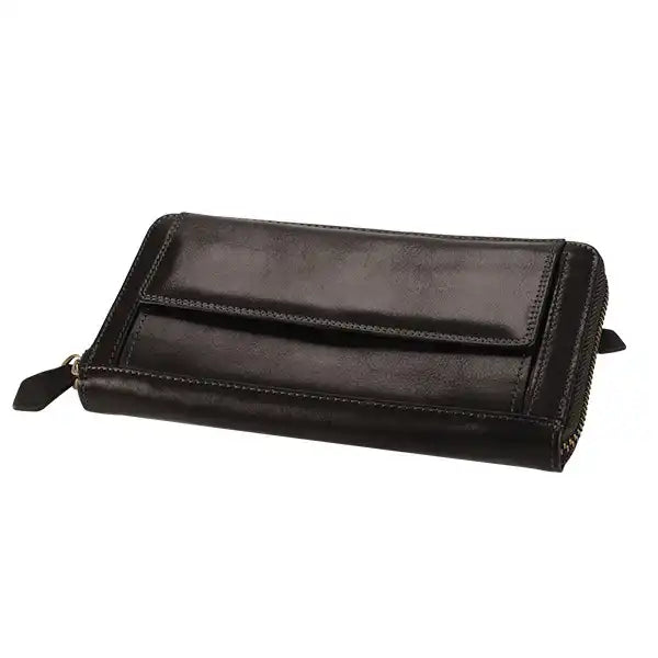 Genuine Leather Zip Closure Purse ZA Leather Wallet Mirelle Leather and Lifestyle