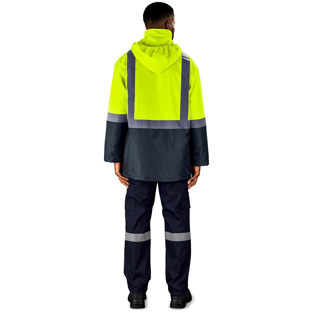 Hazard Padded Two-Tone Hi-Viz Reflective Jacket Mirelle Leather and Lifestyle