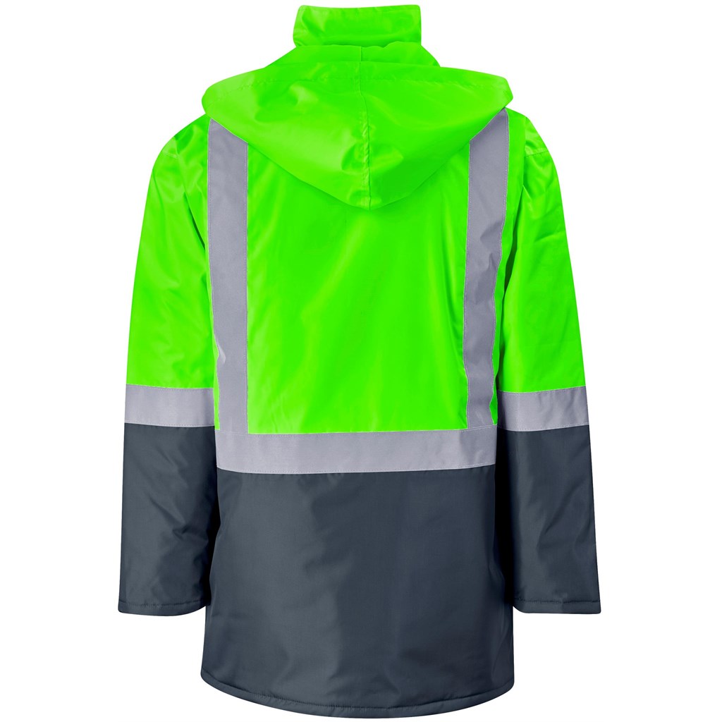 Hazard Padded Two-Tone Hi-Viz Reflective Jacket Mirelle Leather and Lifestyle
