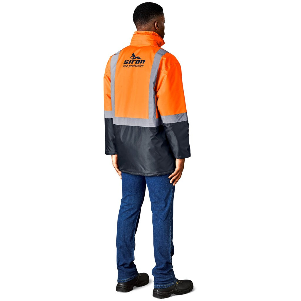 Hazard Padded Two-Tone Hi-Viz Reflective Jacket Mirelle Leather and Lifestyle