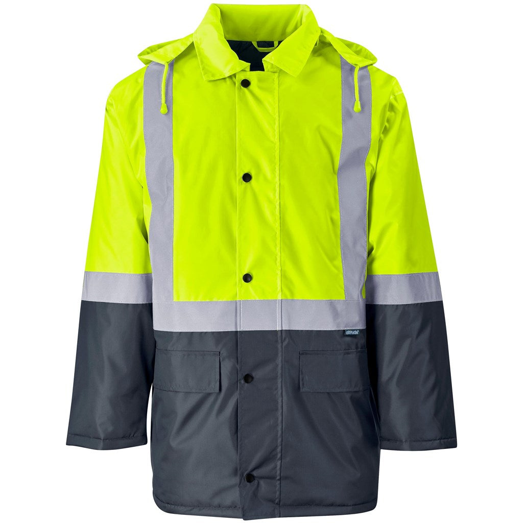 Hazard Padded Two-Tone Hi-Viz Reflective Jacket Mirelle Leather and Lifestyle
