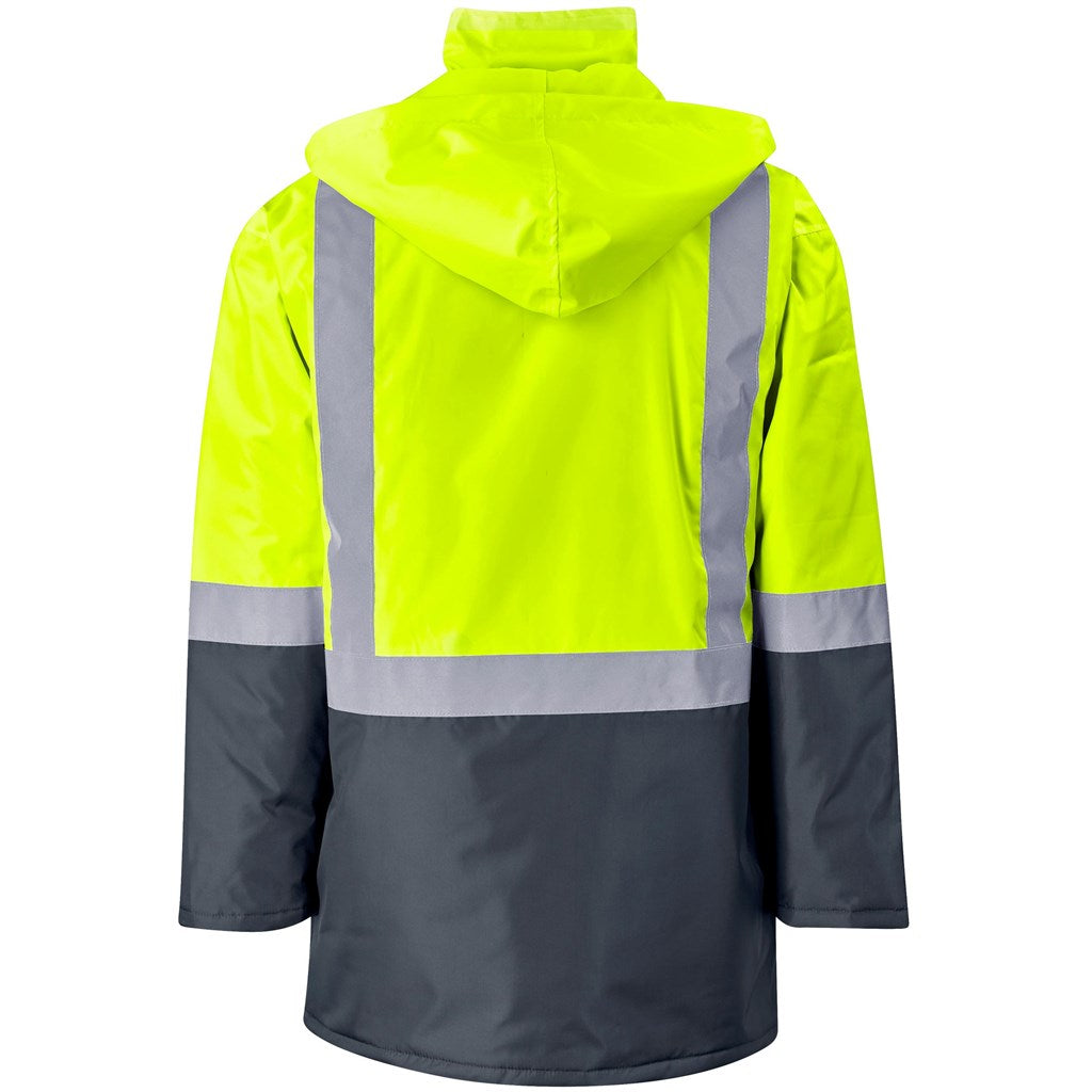 Hazard Padded Two-Tone Hi-Viz Reflective Jacket Mirelle Leather and Lifestyle
