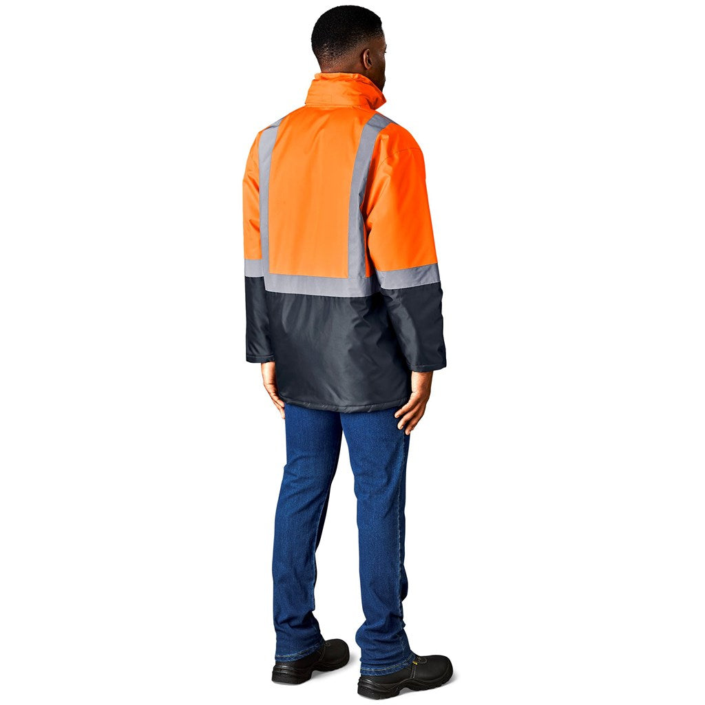 Hazard Padded Two-Tone Hi-Viz Reflective Jacket Mirelle Leather and Lifestyle