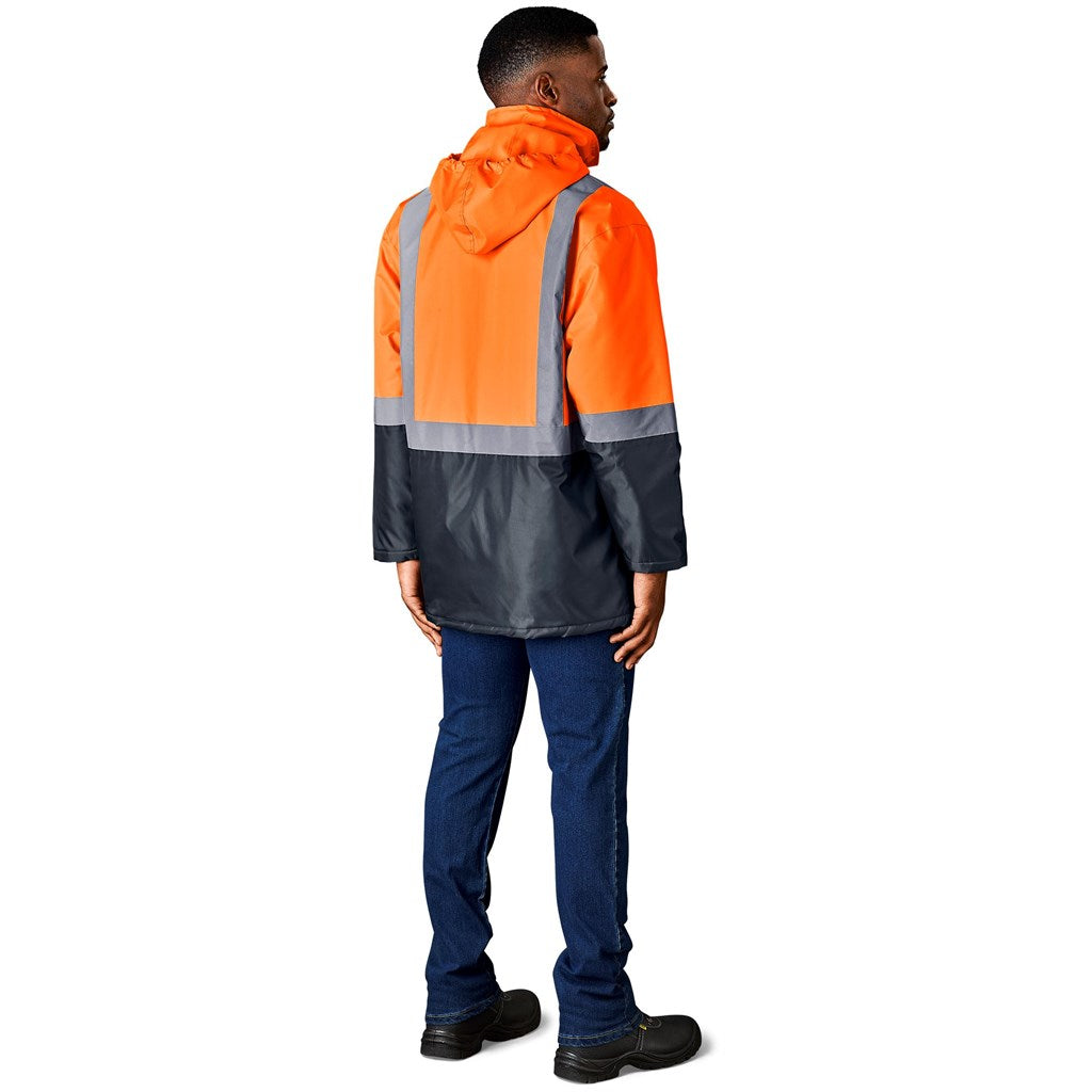 Hazard Padded Two-Tone Hi-Viz Reflective Jacket Mirelle Leather and Lifestyle
