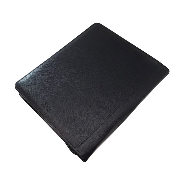 iPad Genuine Leather Zip Around Folder - Black ZA Folder Mirelle Leather and Lifestyle
