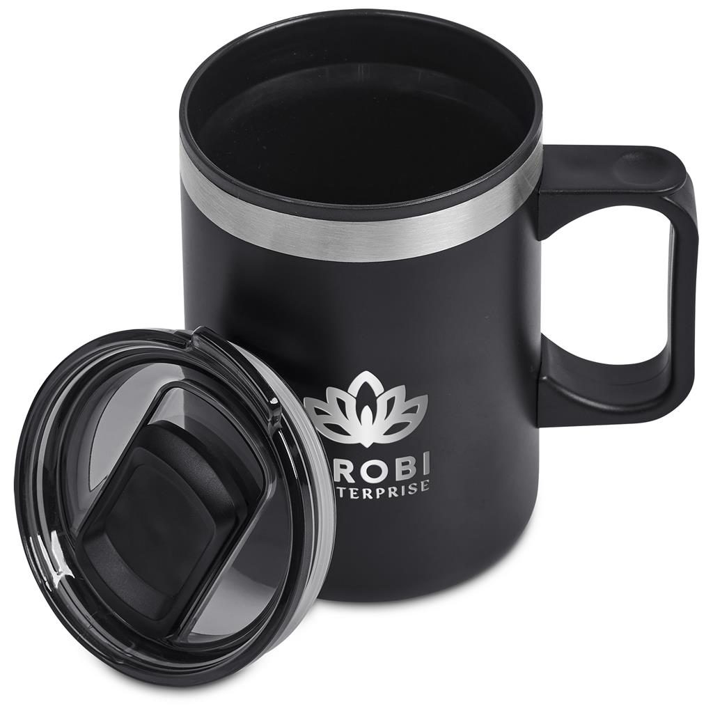 Kooshty Angelo Stainless Steel & Plastic Double-Wall Mug – 360ml ZA Travel Mugs and Tumblers,Drinkware Mirelle Leather and Lifestyle