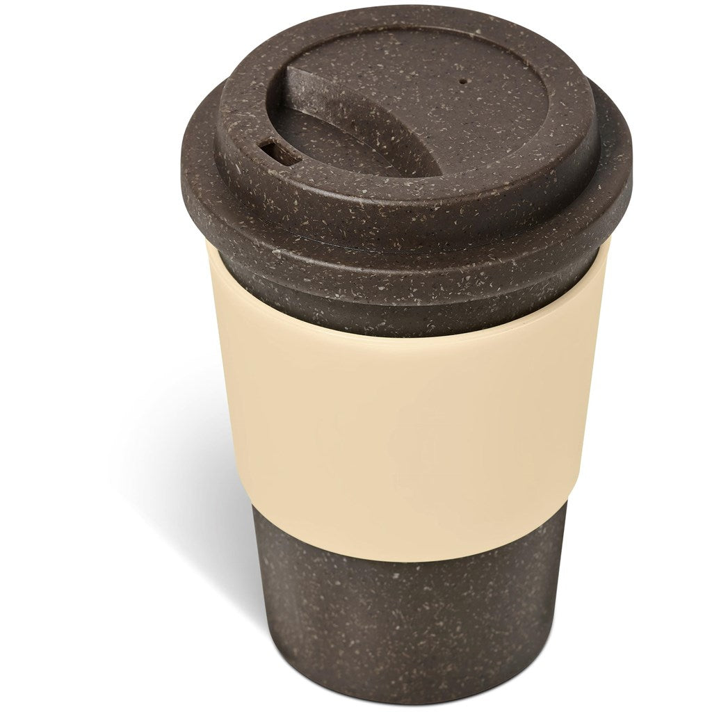 Kooshty Brown Bean Plastic Double-Wall Tumbler – 400ml - Cream Mirelle Leather and Lifestyle