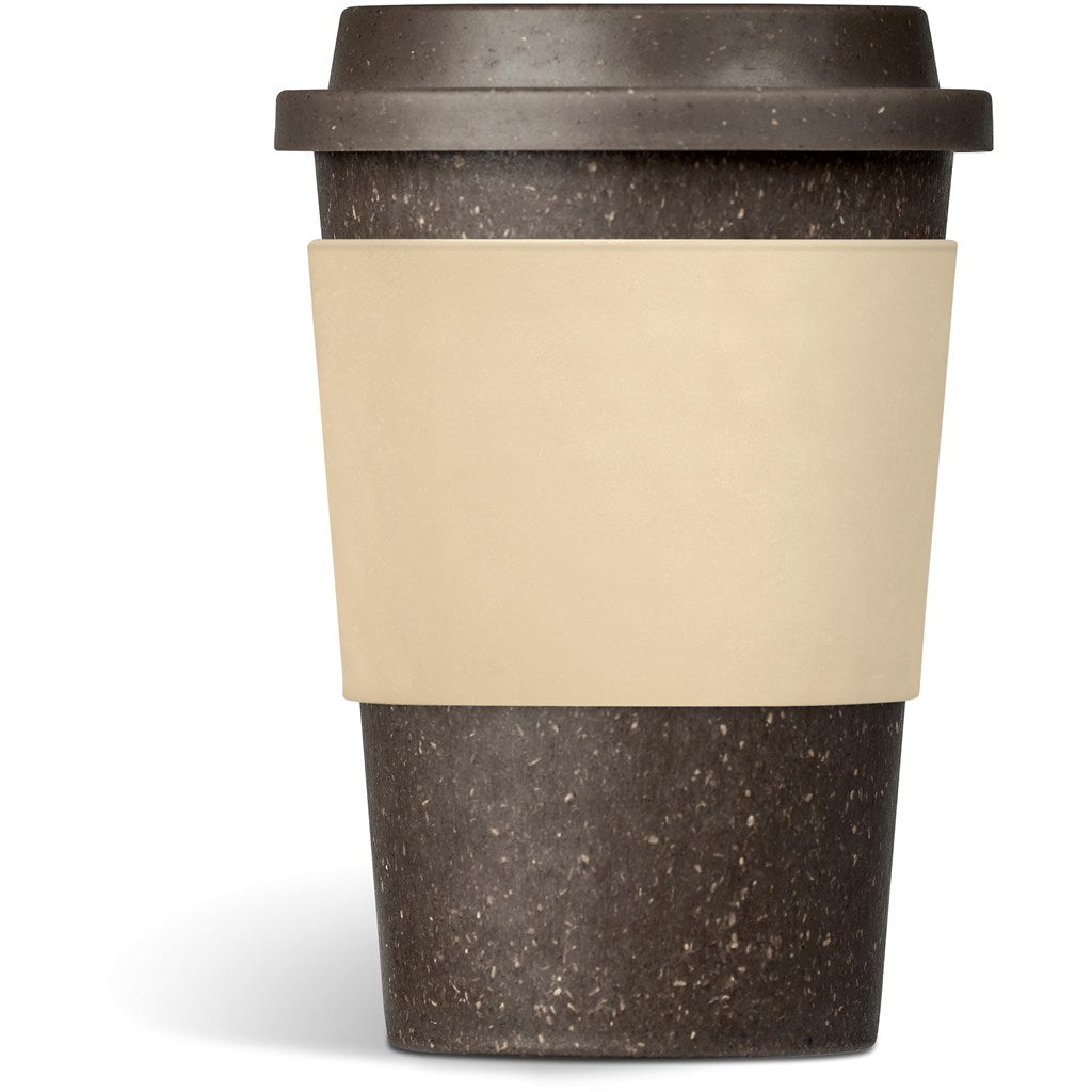 Kooshty Brown Bean Plastic Double-Wall Tumbler – 400ml - Cream Mirelle Leather and Lifestyle