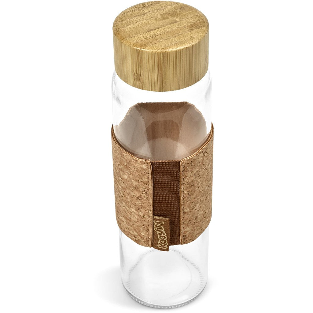 Kooshty Clear Bamboost Glass Water Bottle - 700ml Mirelle Leather and Lifestyle