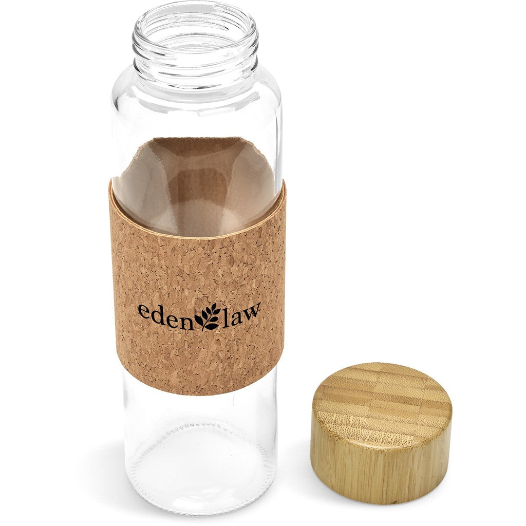 Kooshty Clear Bamboost Glass Water Bottle - 700ml Mirelle Leather and Lifestyle