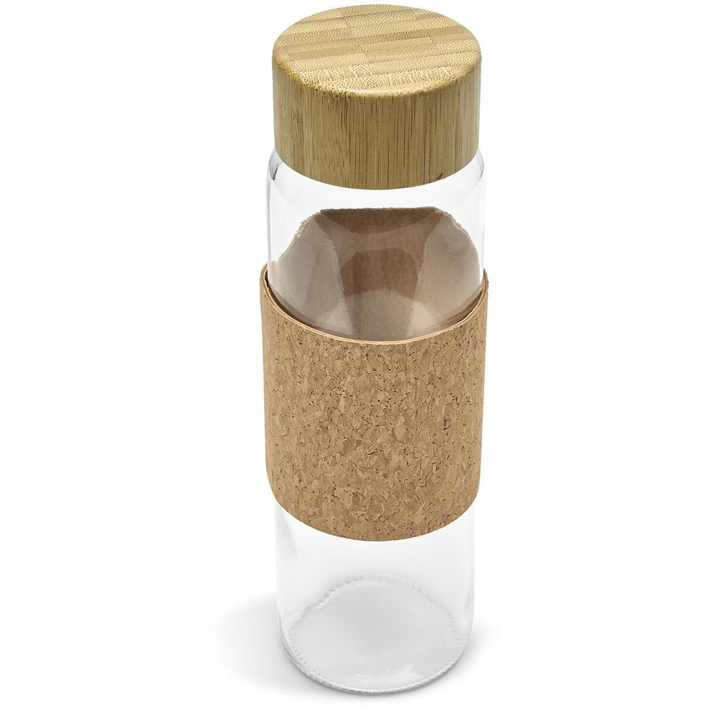 Kooshty Clear Bamboost Glass Water Bottle - 700ml Mirelle Leather and Lifestyle