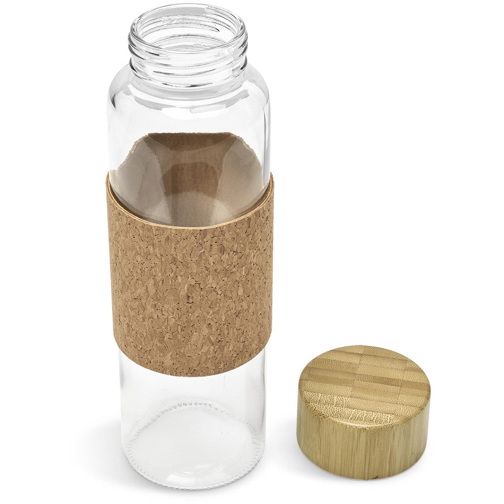Kooshty Clear Bamboost Glass Water Bottle - 700ml Mirelle Leather and Lifestyle