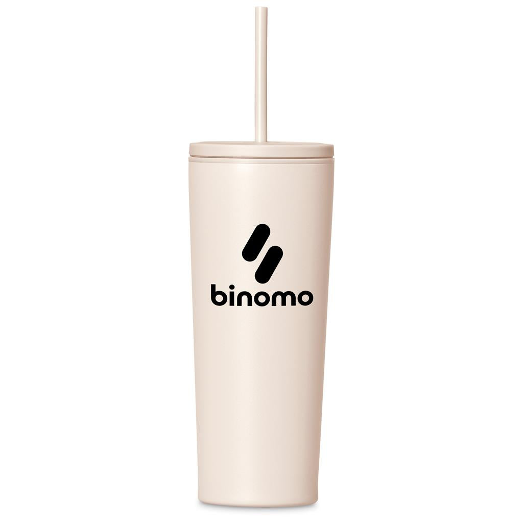 Kooshty Concorde Stainless Steel & Plastic Double-Wall Tumbler & Straw - 720ml Mirelle Leather and Lifestyle