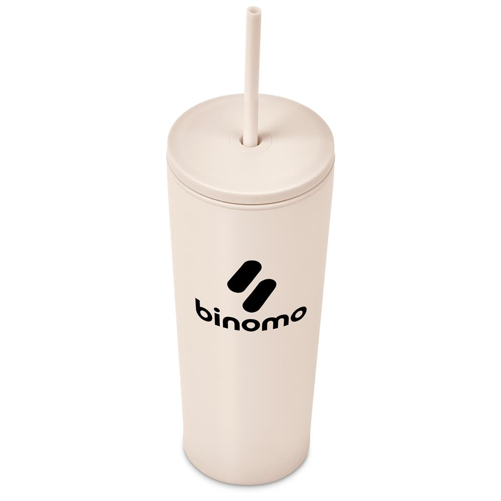 Kooshty Concorde Stainless Steel & Plastic Double-Wall Tumbler & Straw - 720ml Mirelle Leather and Lifestyle