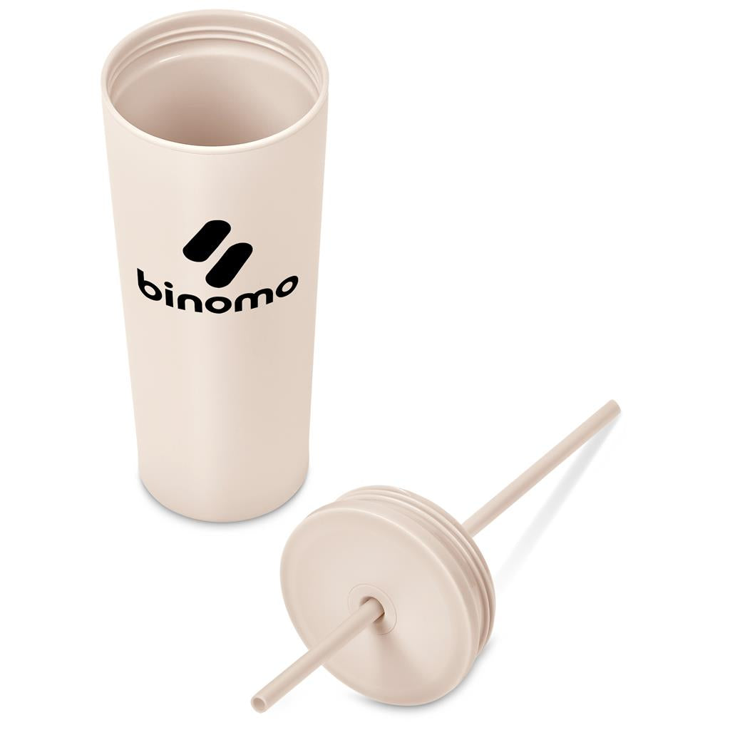 Kooshty Concorde Stainless Steel & Plastic Double-Wall Tumbler & Straw - 720ml Mirelle Leather and Lifestyle