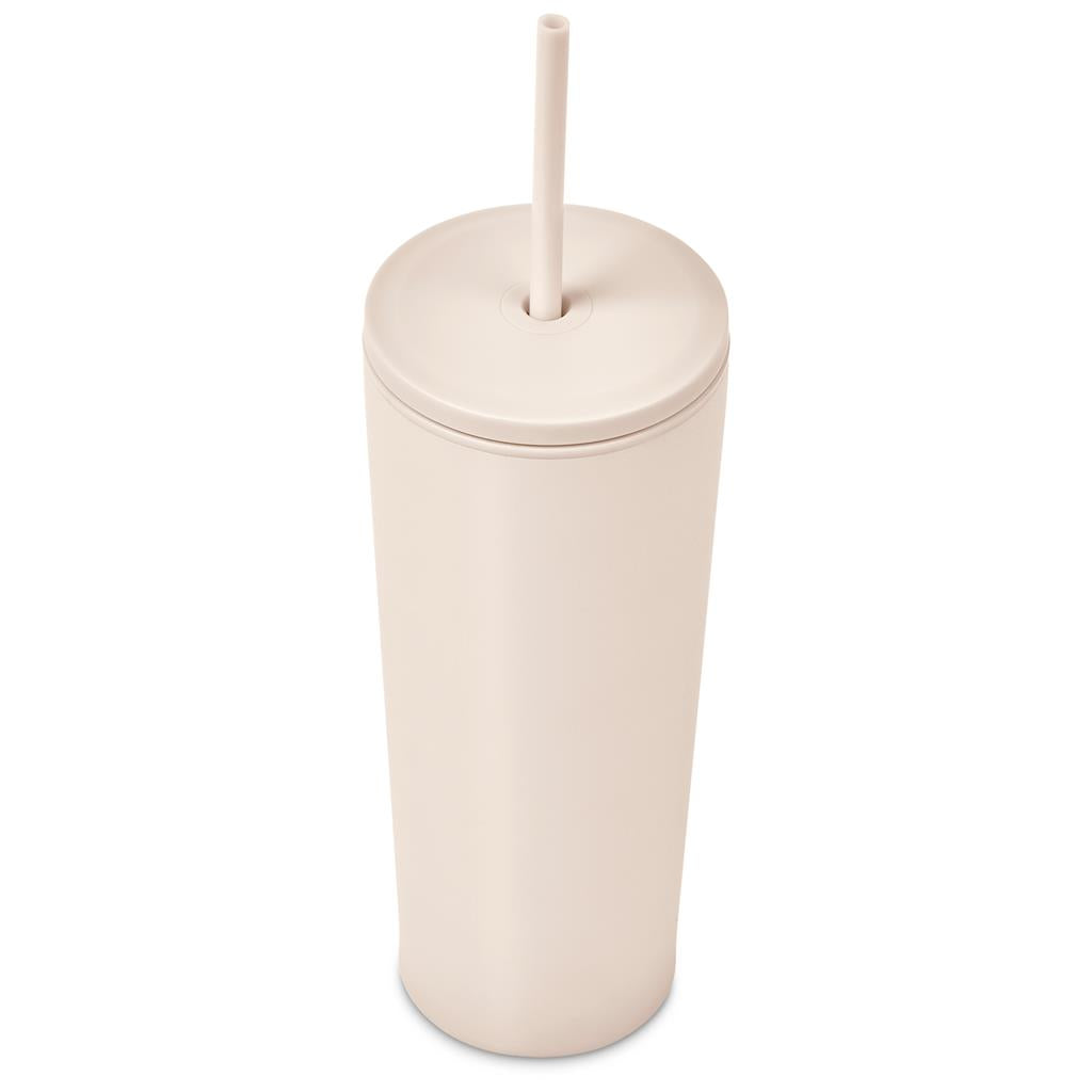 Kooshty Concorde Stainless Steel & Plastic Double-Wall Tumbler & Straw - 720ml Mirelle Leather and Lifestyle