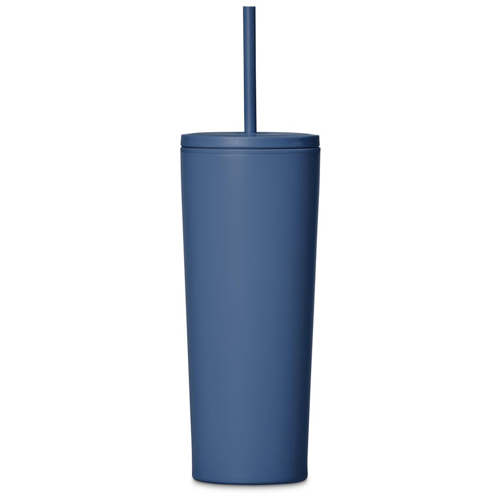 Kooshty Concorde Stainless Steel & Plastic Double-Wall Tumbler & Straw - 720ml Mirelle Leather and Lifestyle