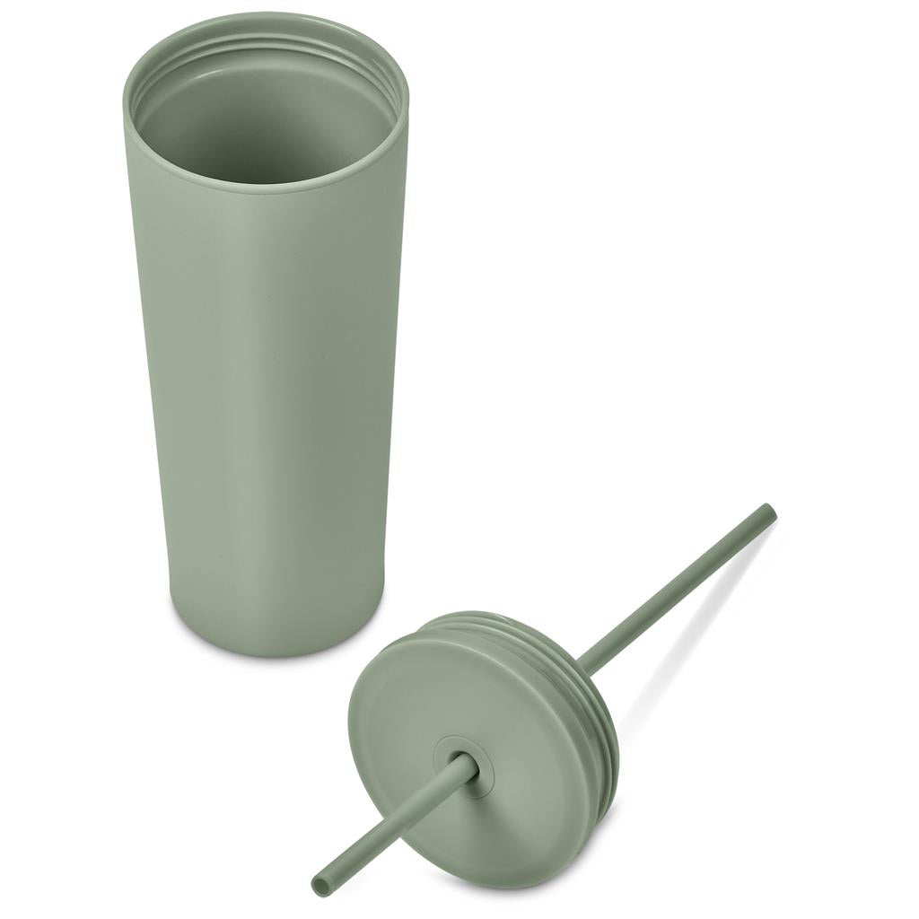 Kooshty Concorde Stainless Steel & Plastic Double-Wall Tumbler & Straw - 720ml Mirelle Leather and Lifestyle