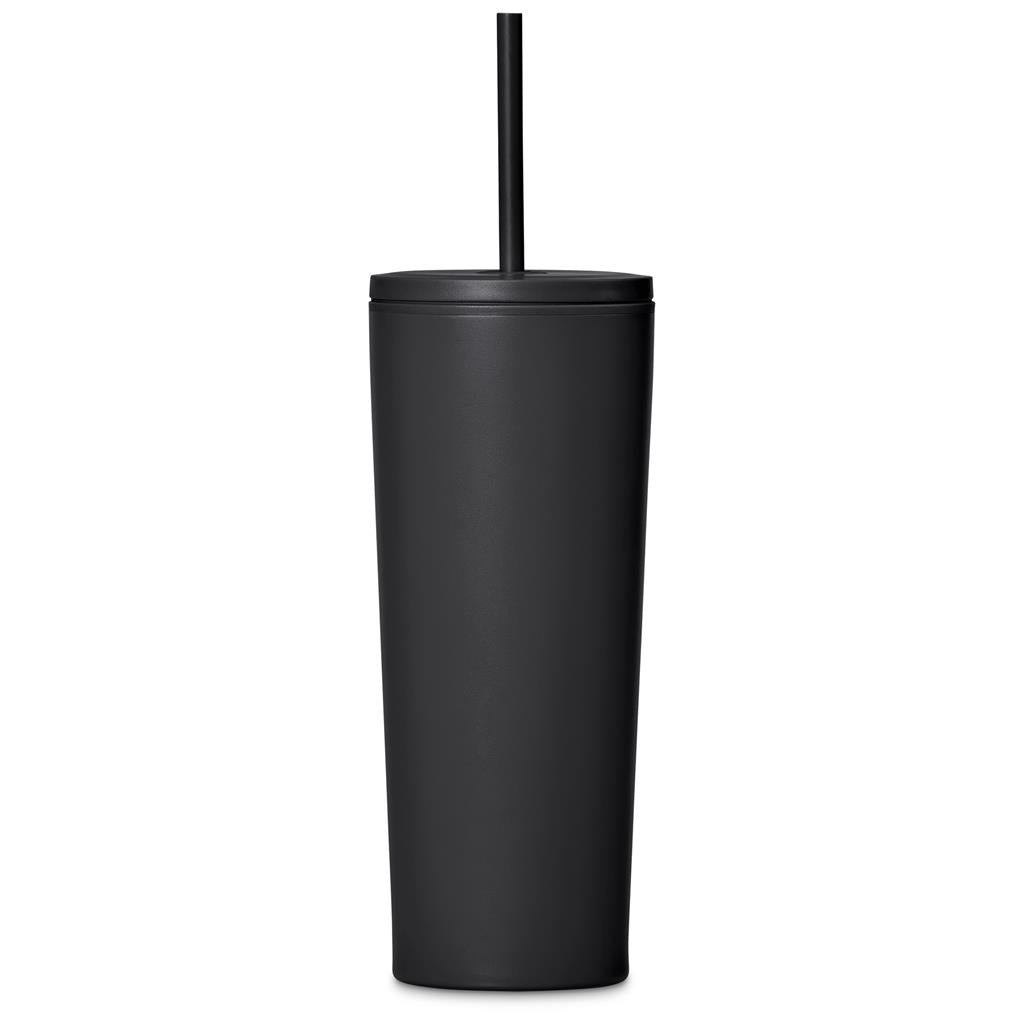 Kooshty Concorde Stainless Steel & Plastic Double-Wall Tumbler & Straw - 720ml Mirelle Leather and Lifestyle