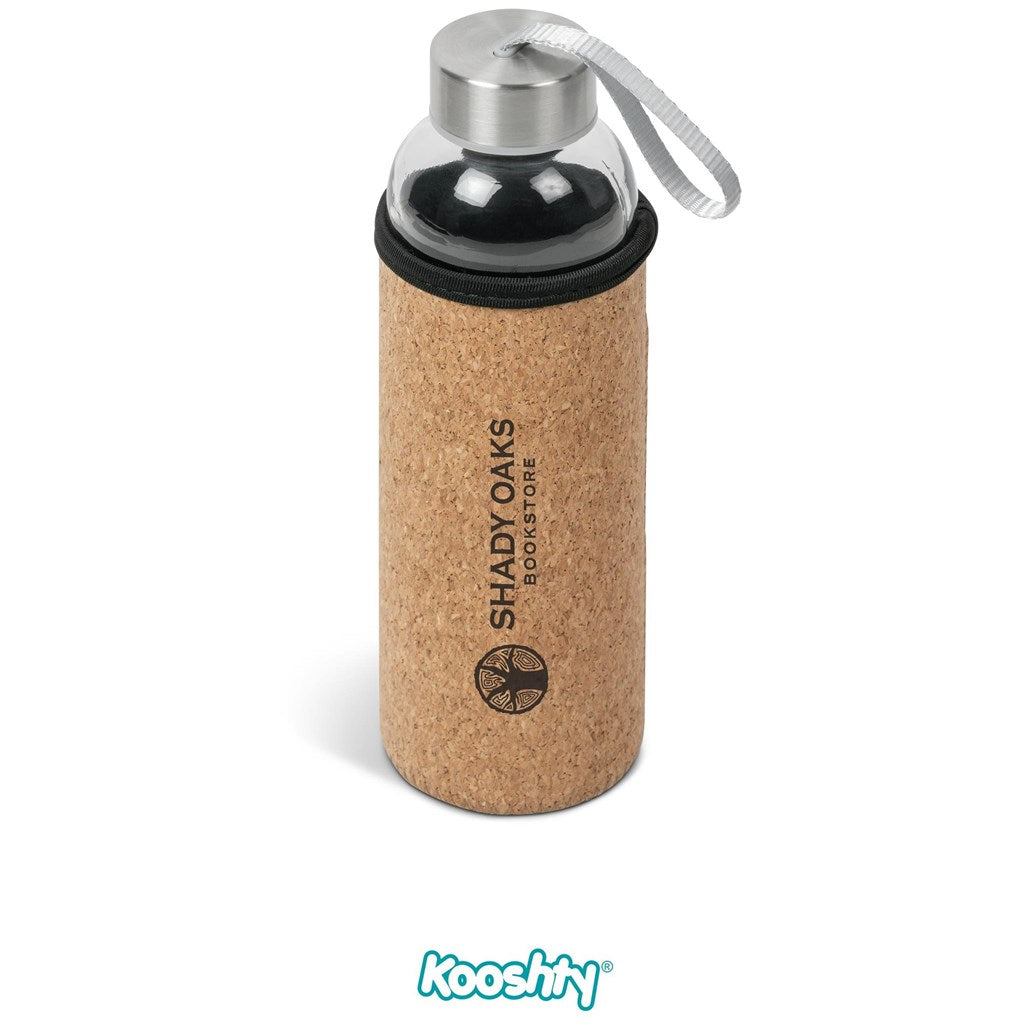 Kooshty Kork Glass Water Bottle - 500ml ZA Bottles,Drinkware Ideas Mirelle Leather and Lifestyle
