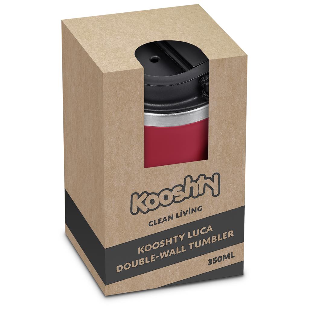 Kooshty Luca Stainless Steel & Plastic Double-Wall Tumbler – 350ml ZA Travel Mugs and Tumblers,Drinkware Mirelle Leather and Lifestyle