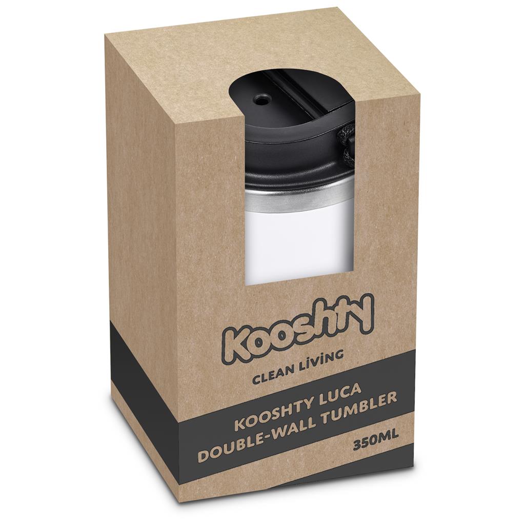 Kooshty Luca Stainless Steel & Plastic Double-Wall Tumbler – 350ml ZA Travel Mugs and Tumblers,Drinkware Mirelle Leather and Lifestyle