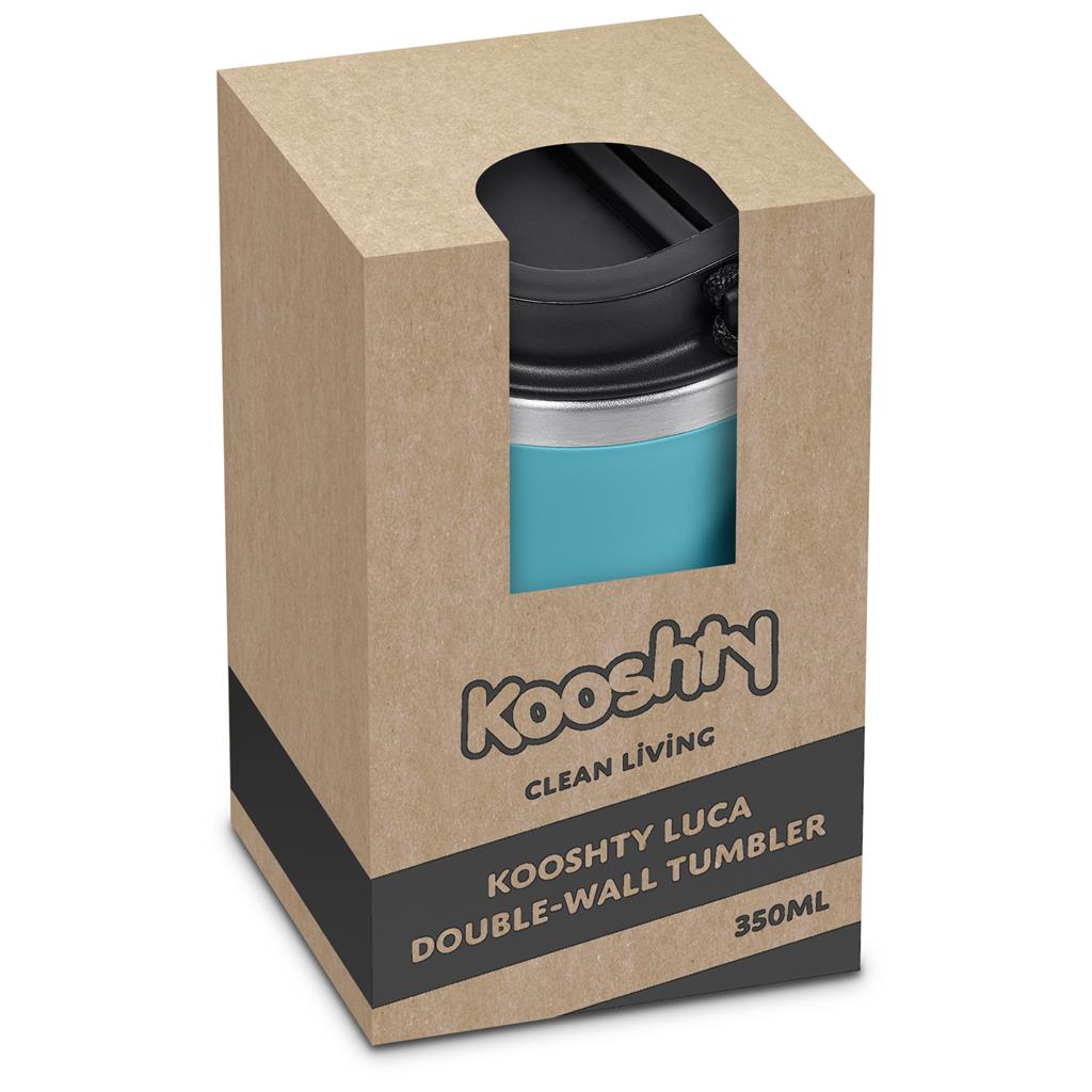Kooshty Luca Stainless Steel & Plastic Double-Wall Tumbler – 350ml ZA Travel Mugs and Tumblers,Drinkware Mirelle Leather and Lifestyle