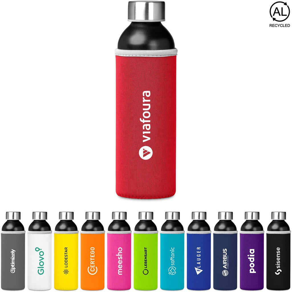 Kooshty Nostro Recycled Aluminium Water Bottle - 650ml ZA Bottles,Recycled Drinkware Mirelle Leather and Lifestyle