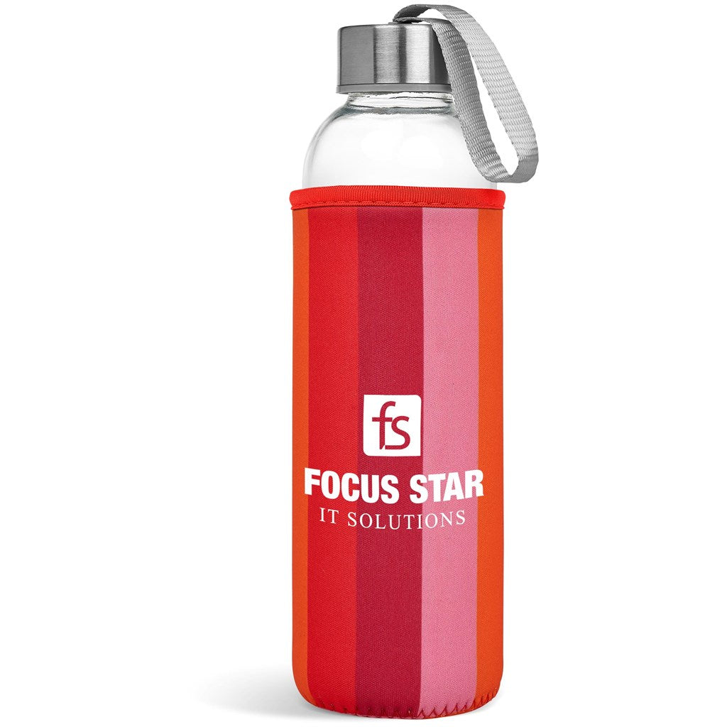 Kooshty Quirky Glass Water Bottle - 500ml Mirelle Leather and Lifestyle