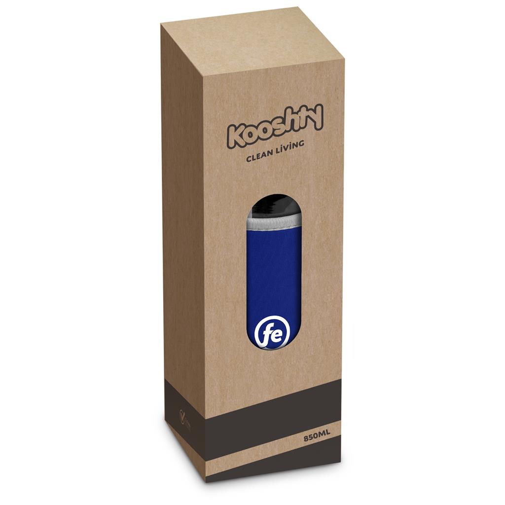 Kooshty Sipper Neo Glass Water Bottle – 850ml Mirelle Leather and Lifestyle