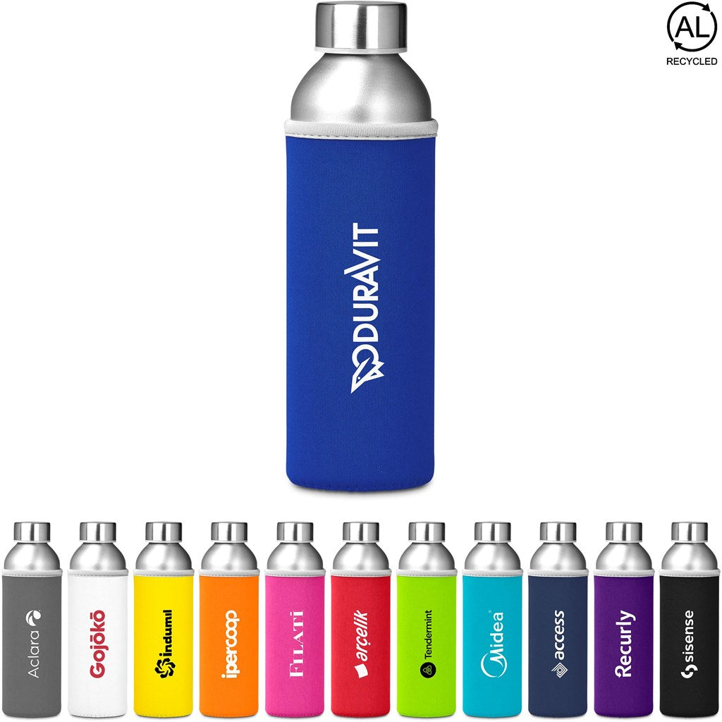 Kooshty Tosla Recycled Aluminium Water Bottle - 650ml ZA Bottles,Recycled Drinkware Mirelle Leather and Lifestyle