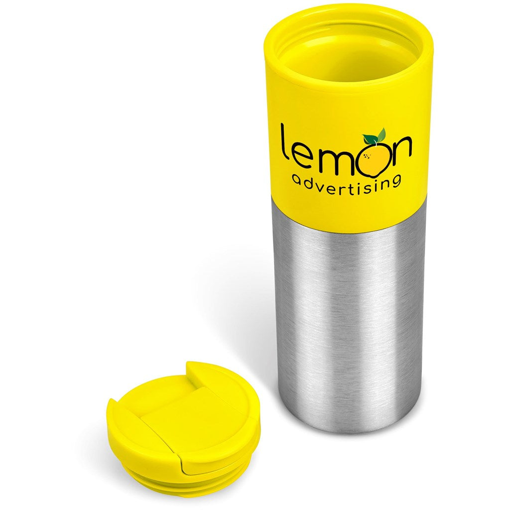 Kooshty Typhoon Stainless Steel & Plastic Double-Wall Tumbler - 450ml ZA Travel Mugs and Tumblers,Drinkware Ideas,Ideas for School,Full-Wrap UV Bottles Mirelle Leather and Lifestyle