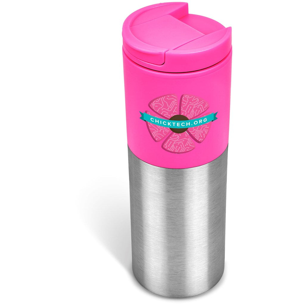 Kooshty Typhoon Stainless Steel & Plastic Double-Wall Tumbler - 450ml ZA Travel Mugs and Tumblers,Drinkware Ideas,Ideas for School,Full-Wrap UV Bottles Mirelle Leather and Lifestyle