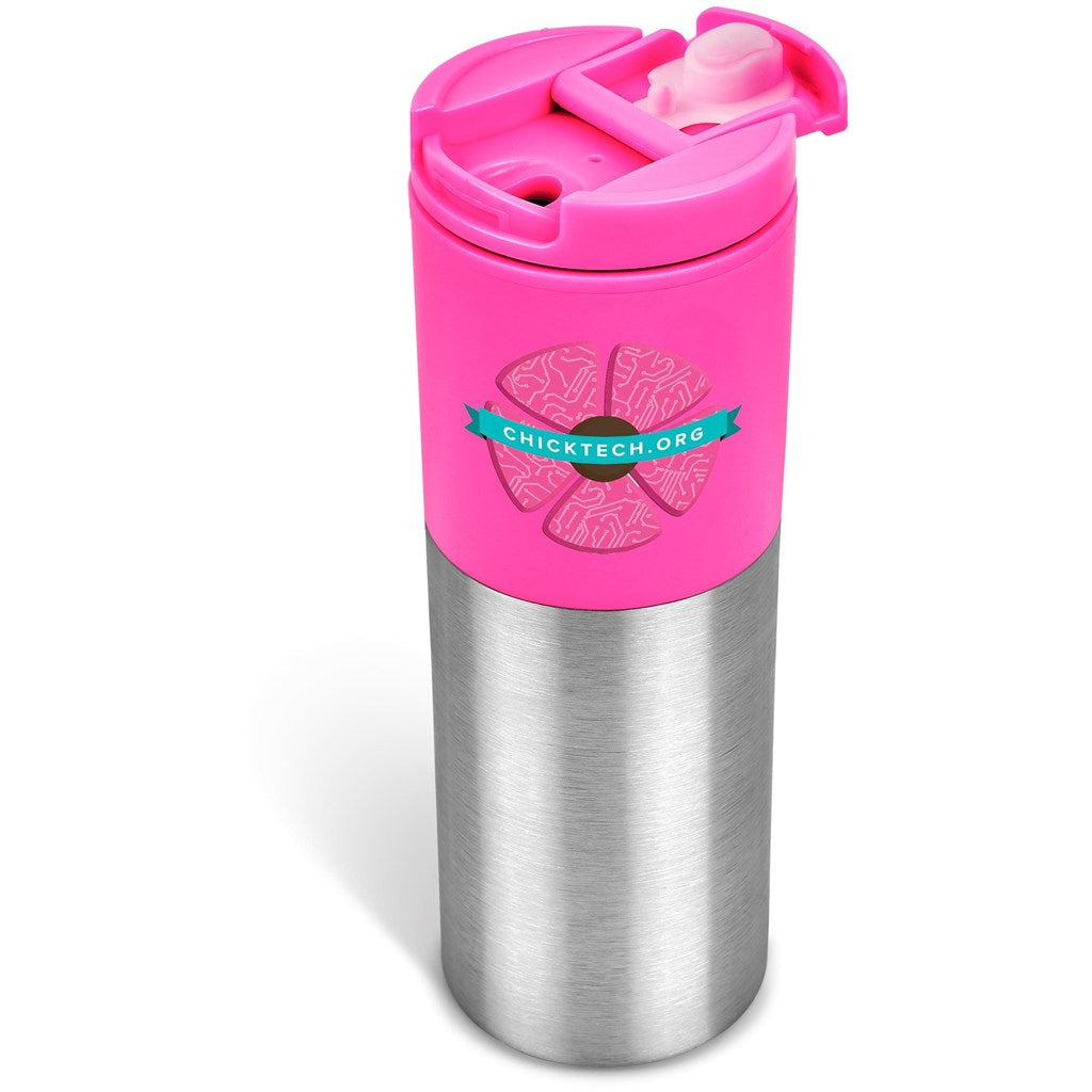 Kooshty Typhoon Stainless Steel & Plastic Double-Wall Tumbler - 450ml ZA Travel Mugs and Tumblers,Drinkware Ideas,Ideas for School,Full-Wrap UV Bottles Mirelle Leather and Lifestyle