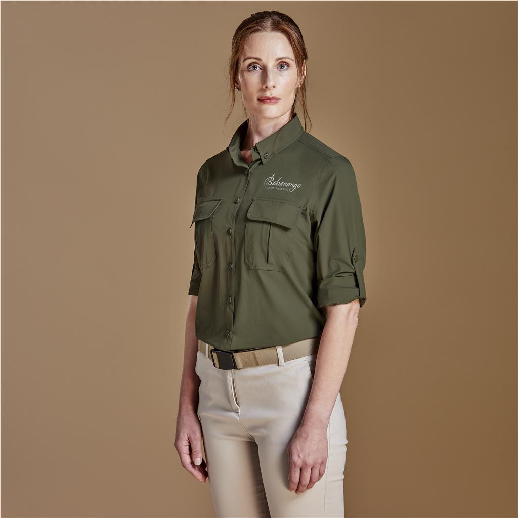 Ladies Long Sleeve Amatola Shirt - South Africa - Mirelle Leather and Lifestyle