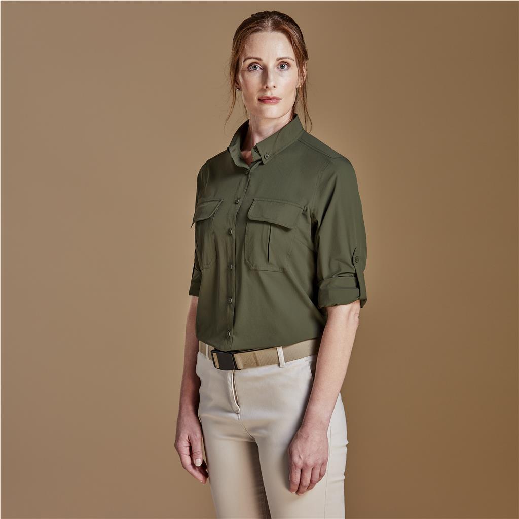Ladies Long Sleeve Amatola Shirt - South Africa - Mirelle Leather and Lifestyle