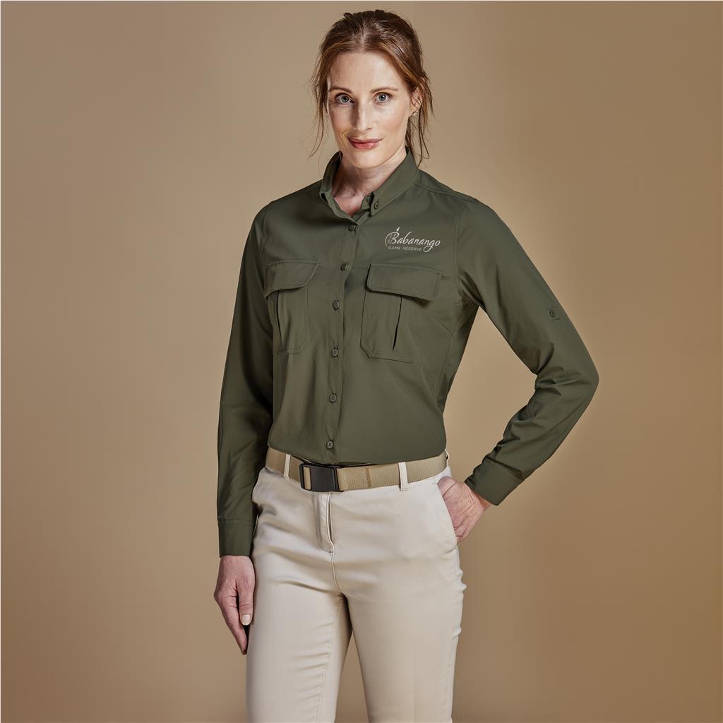 Ladies Long Sleeve Amatola Shirt - South Africa - Mirelle Leather and Lifestyle