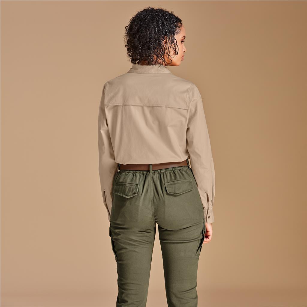 Ladies Long Sleeve Mawenzi Twill Shirt - South Africa - Mirelle Leather and Lifestyle