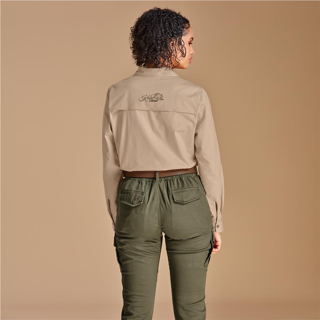 Ladies Long Sleeve Mawenzi Twill Shirt - South Africa - Mirelle Leather and Lifestyle