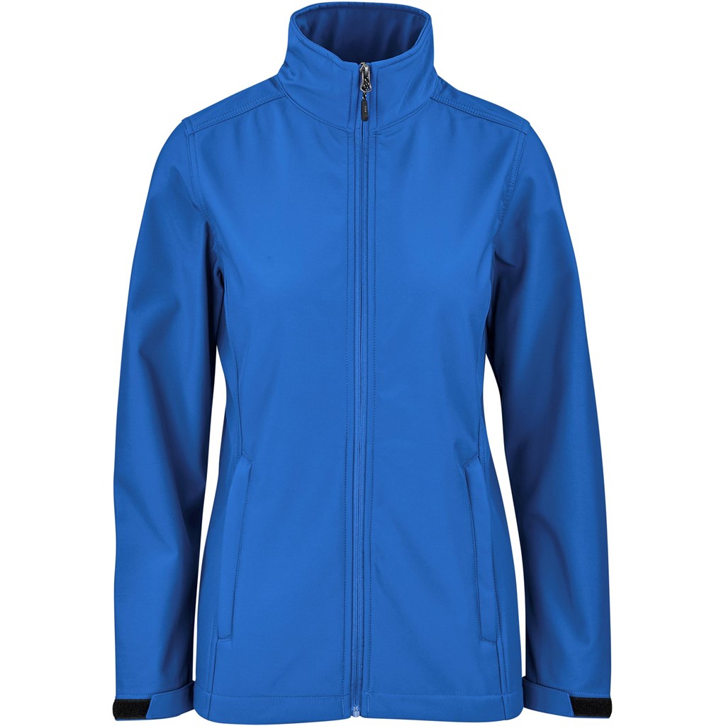 Ladies Maxson Softshell Jacket - Blue Mirelle Leather and Lifestyle