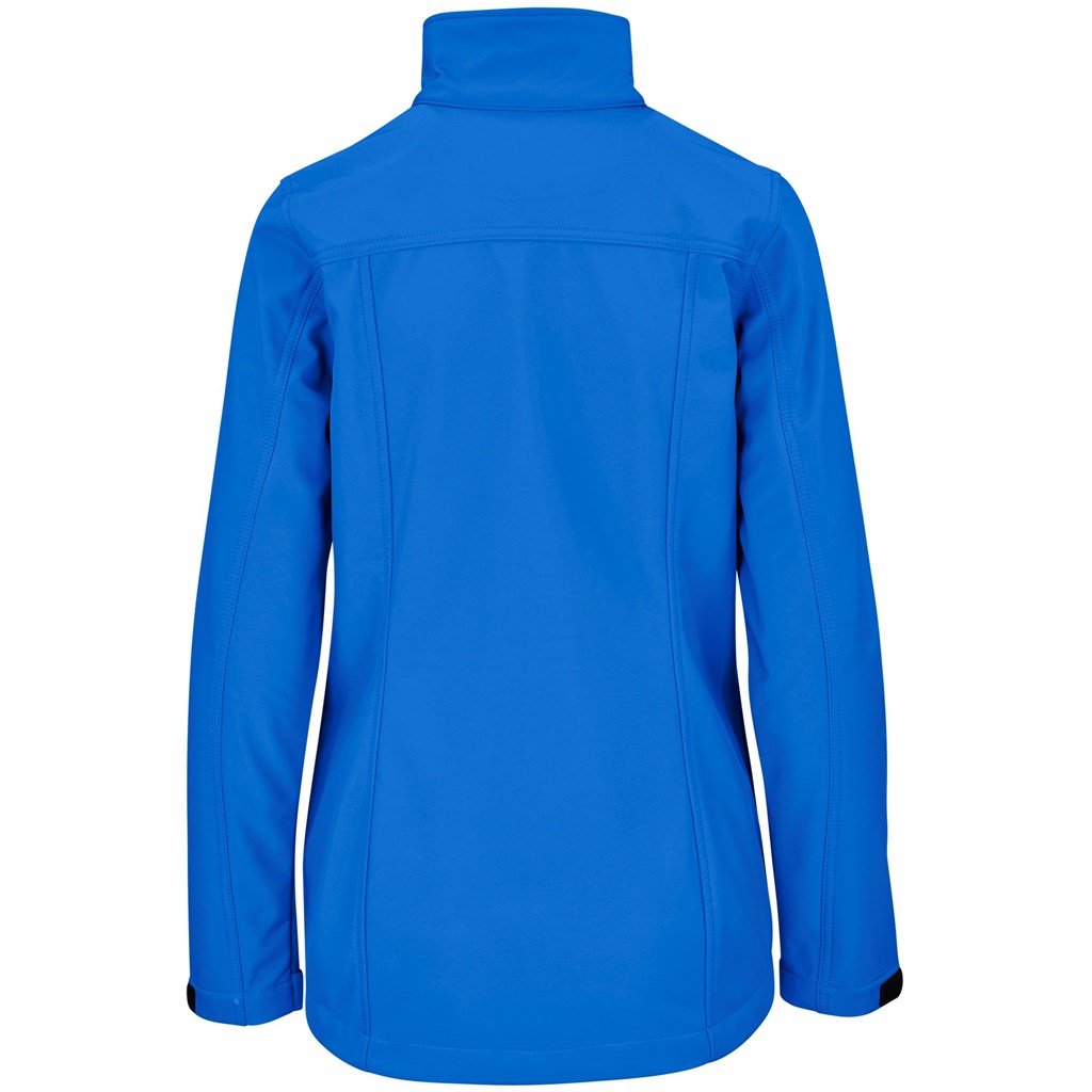 Ladies Maxson Softshell Jacket - Blue Mirelle Leather and Lifestyle