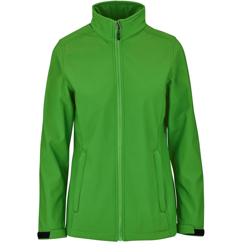 Ladies Maxson Softshell Jacket - Green Mirelle Leather and Lifestyle