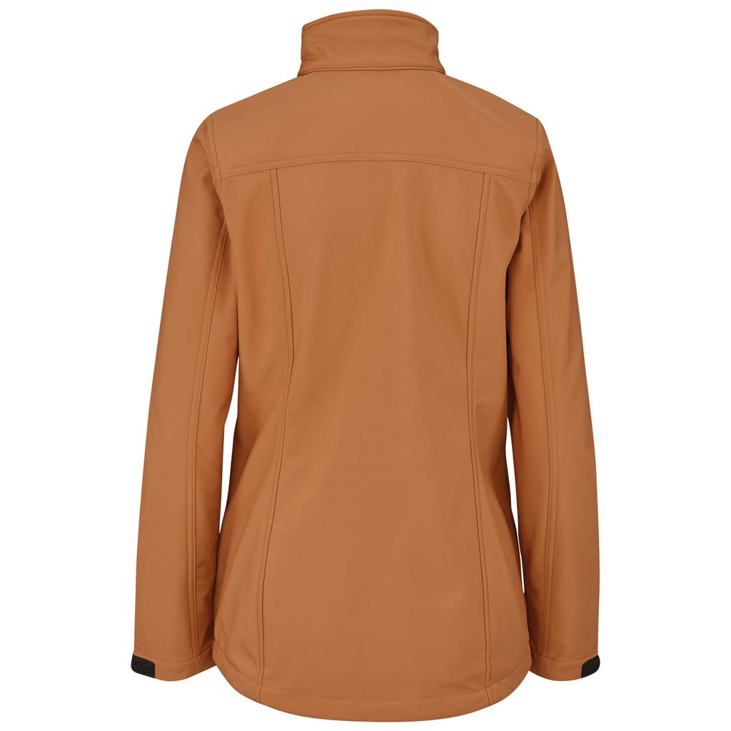Ladies Maxson Softshell Jacket - Orange Mirelle Leather and Lifestyle