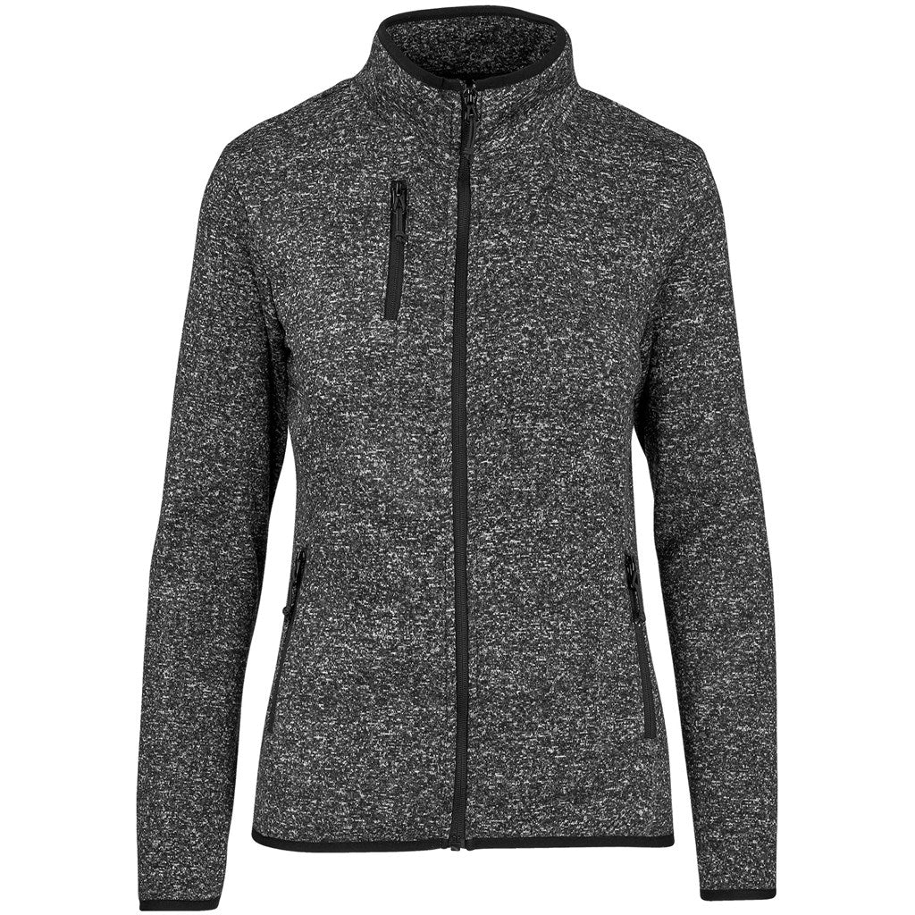 Ladies Paragon Fleece Jacket - Charcoal Mirelle Leather and Lifestyle