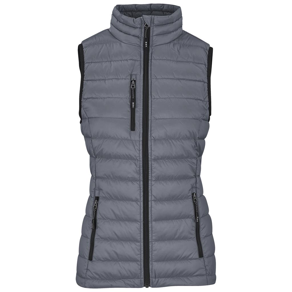 Ladies Scotia Bodywarmer - Grey Mirelle Leather and Lifestyle